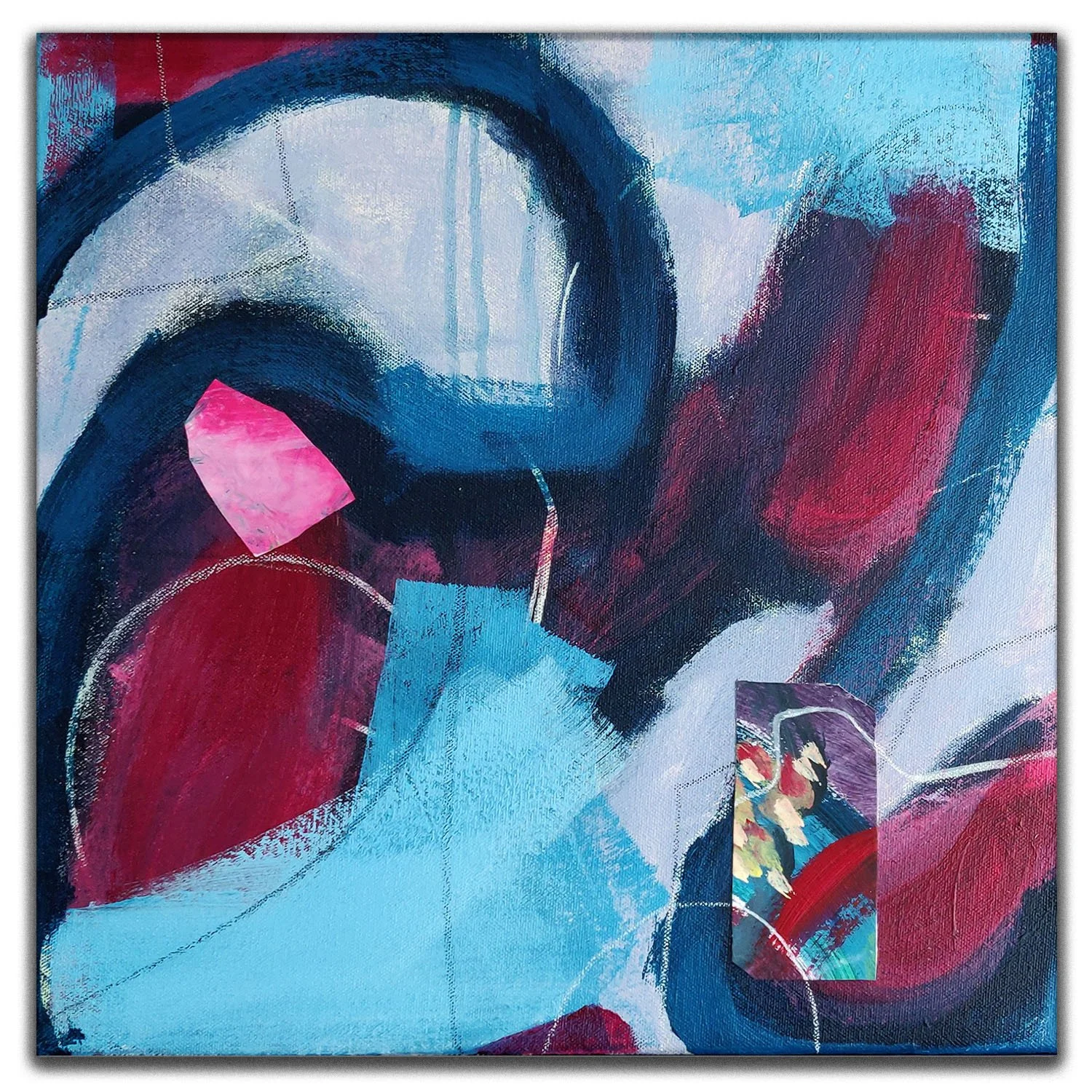 The simple path, 40x40cm