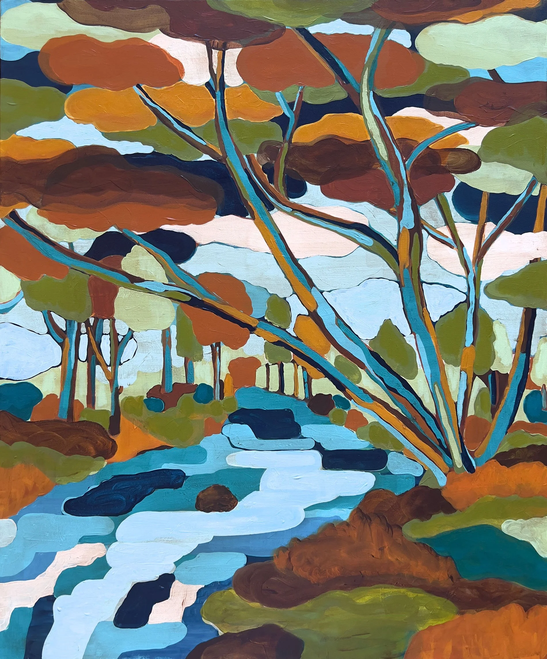 Rio Verde, Acrylic on canvas, 36 x 30 inches, 2025