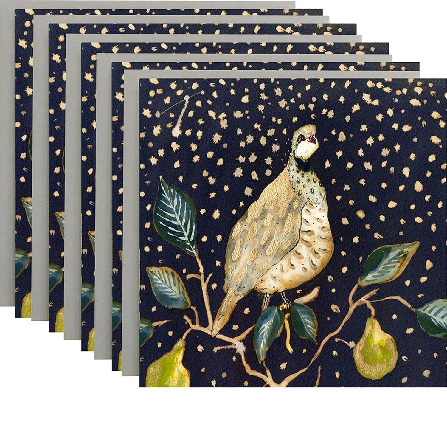 partridge in a pear tree christmas card (pack of six) — anna wright: hand illustrated artwork, cards, prints and gifts partridge in a pear