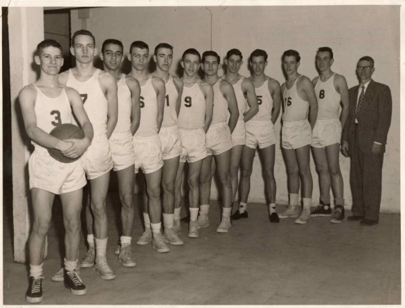  Here Jim can be seen 1st from the left, whilst his brother Bob is 4th. Bob was 18 months older than Jim and called him ‘Skeeter’ - short for mosquito - as he used to buzz around the court getting on Bob’s nerves. 
