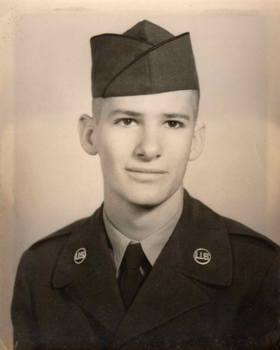  This image of Jim in uniform is his enlistment photo to the United States Air Force. Jim enlisted at 17 and served until he was 37 in 1975. 