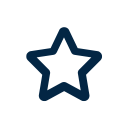 Outline of a five-pointed star