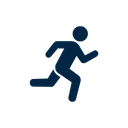 Icon of a person running
