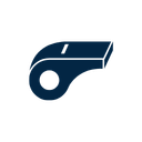 A dark blue whistle.
