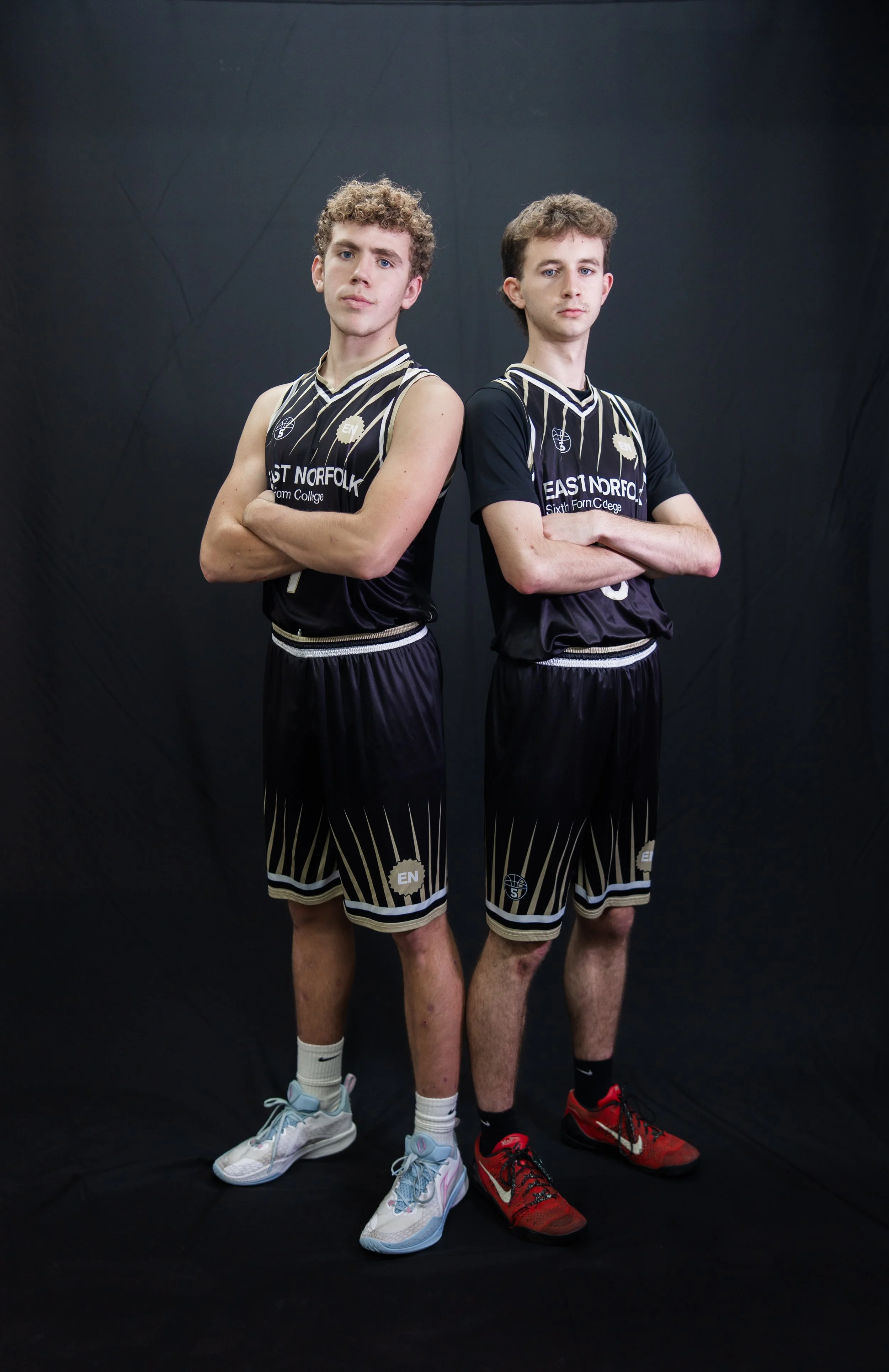 East Norfolk Basketball Academy captains for the 2025/26 season.
