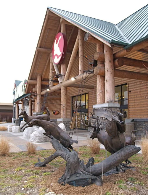 River Run Bronze Whitetail Deer Sculpture