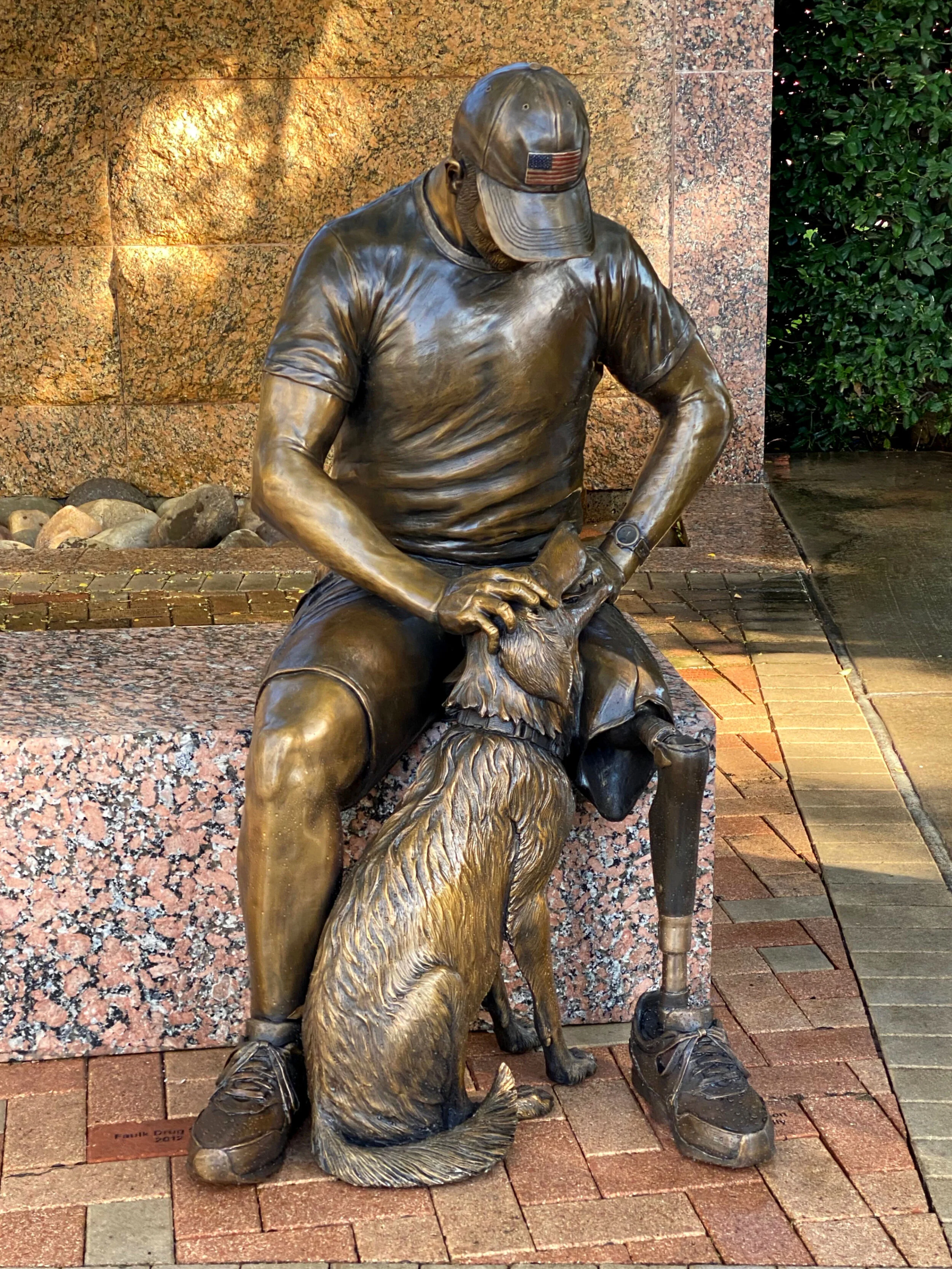 Wounded Warrior Bronze Sculpture