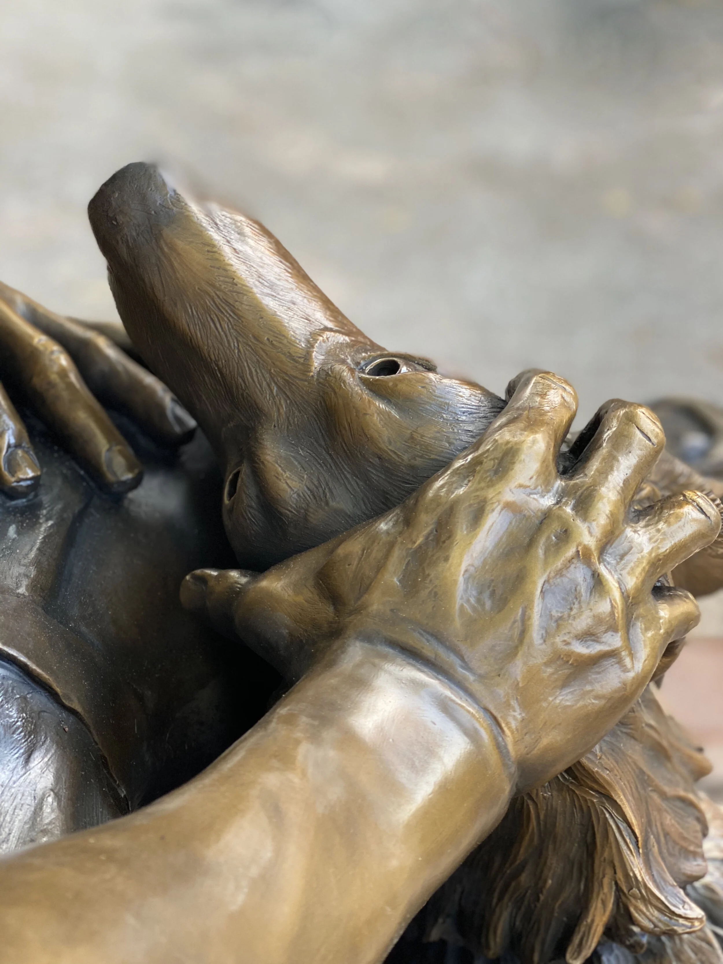 Wounded Warrior Bronze Sculpture
