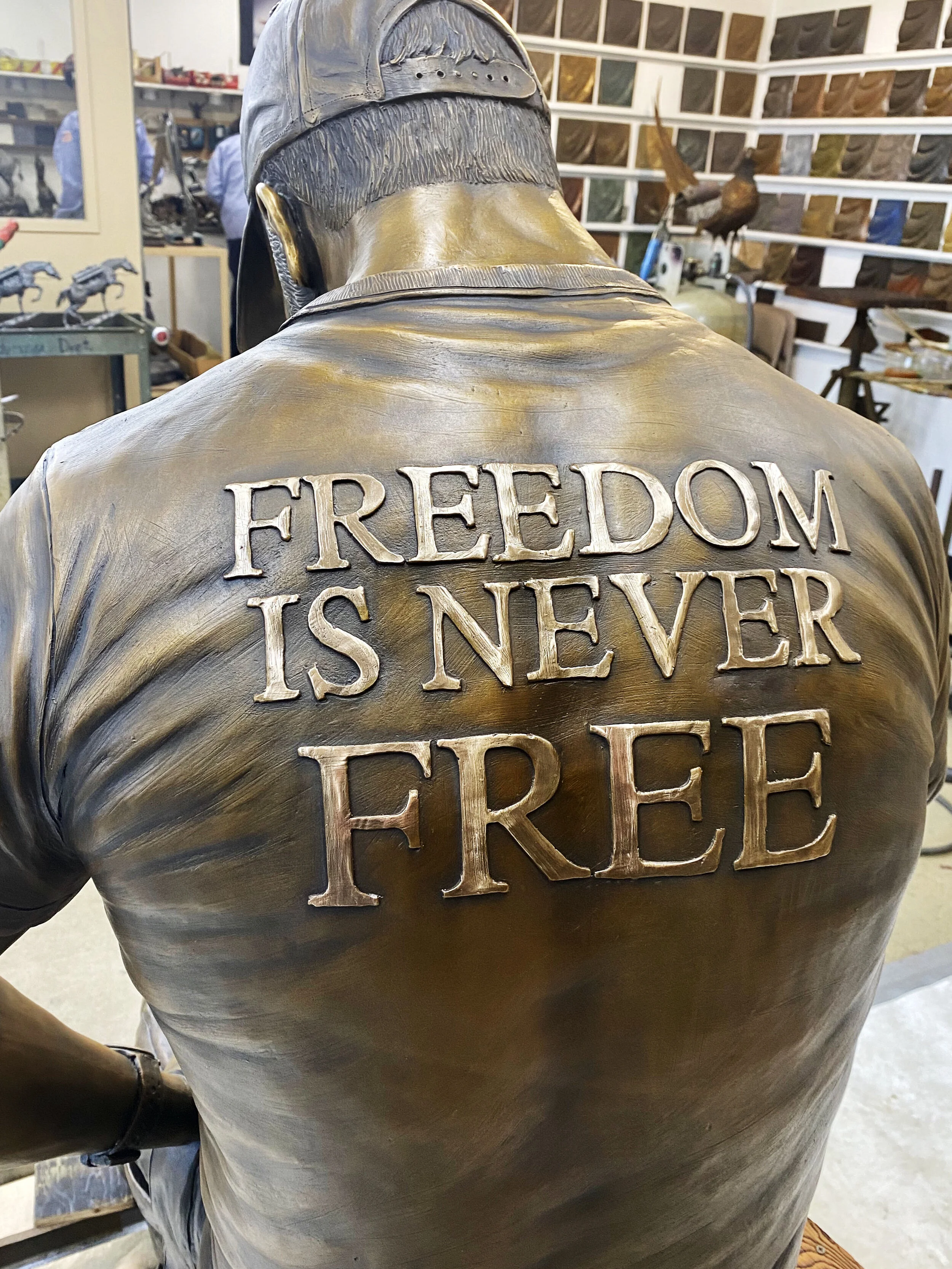 Wounded Warrior Bronze Sculpture