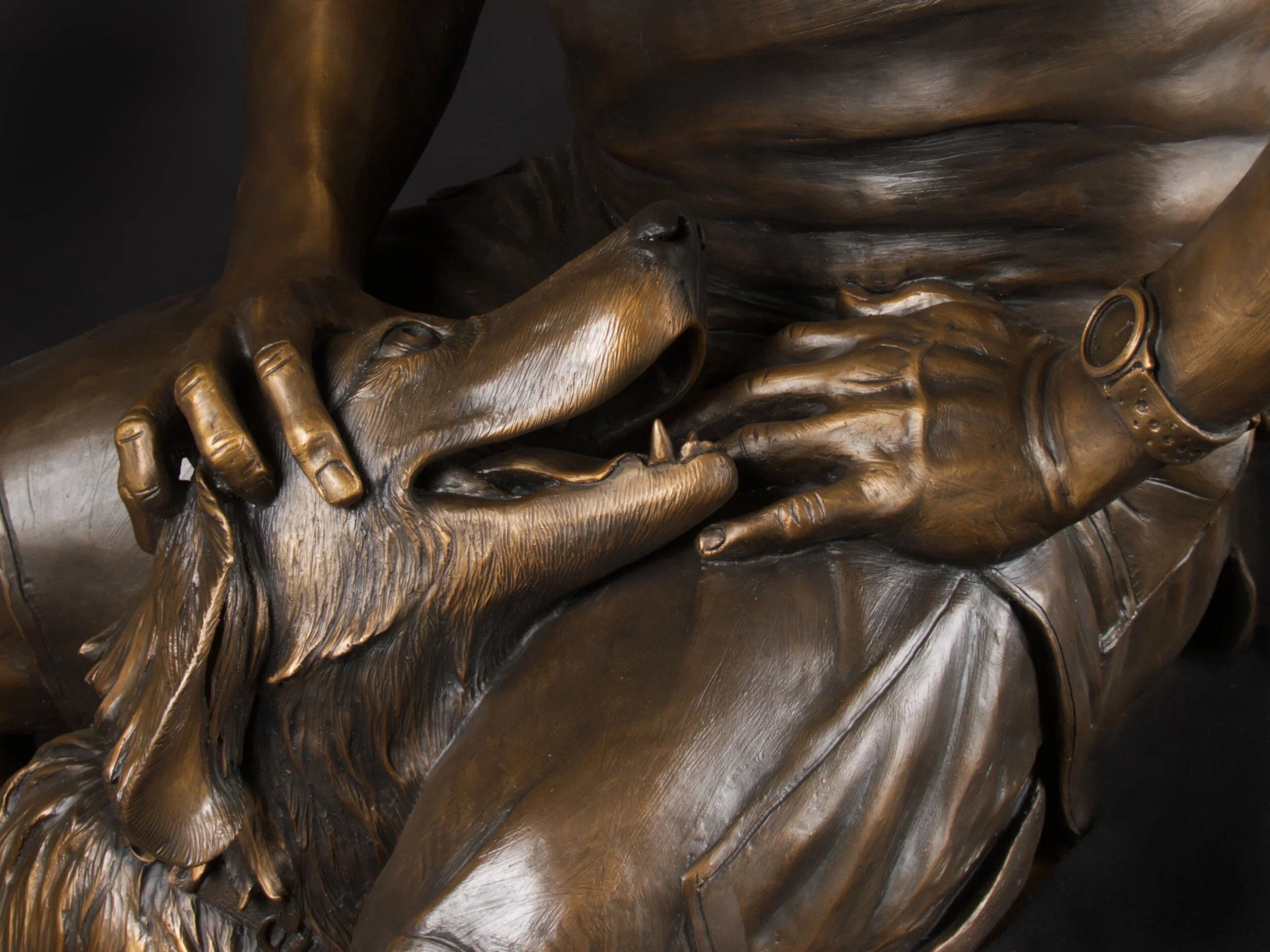 Wounded Warrior Bronze Sculpture