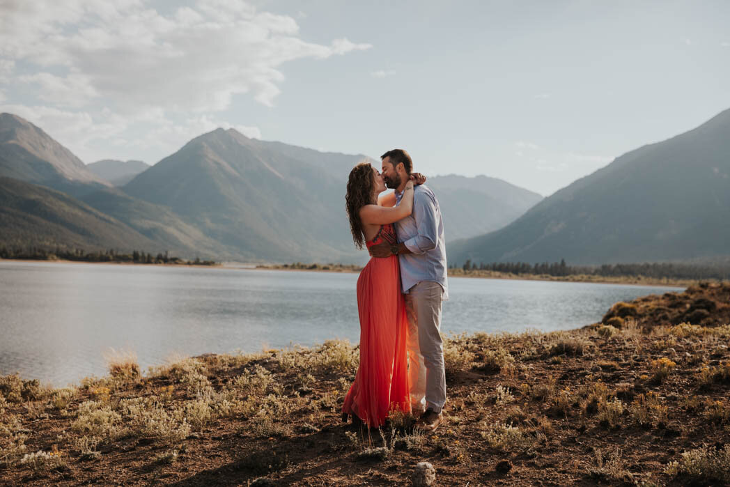 Twin Lakes Aspen Colorado Engagement Couples Photographer
