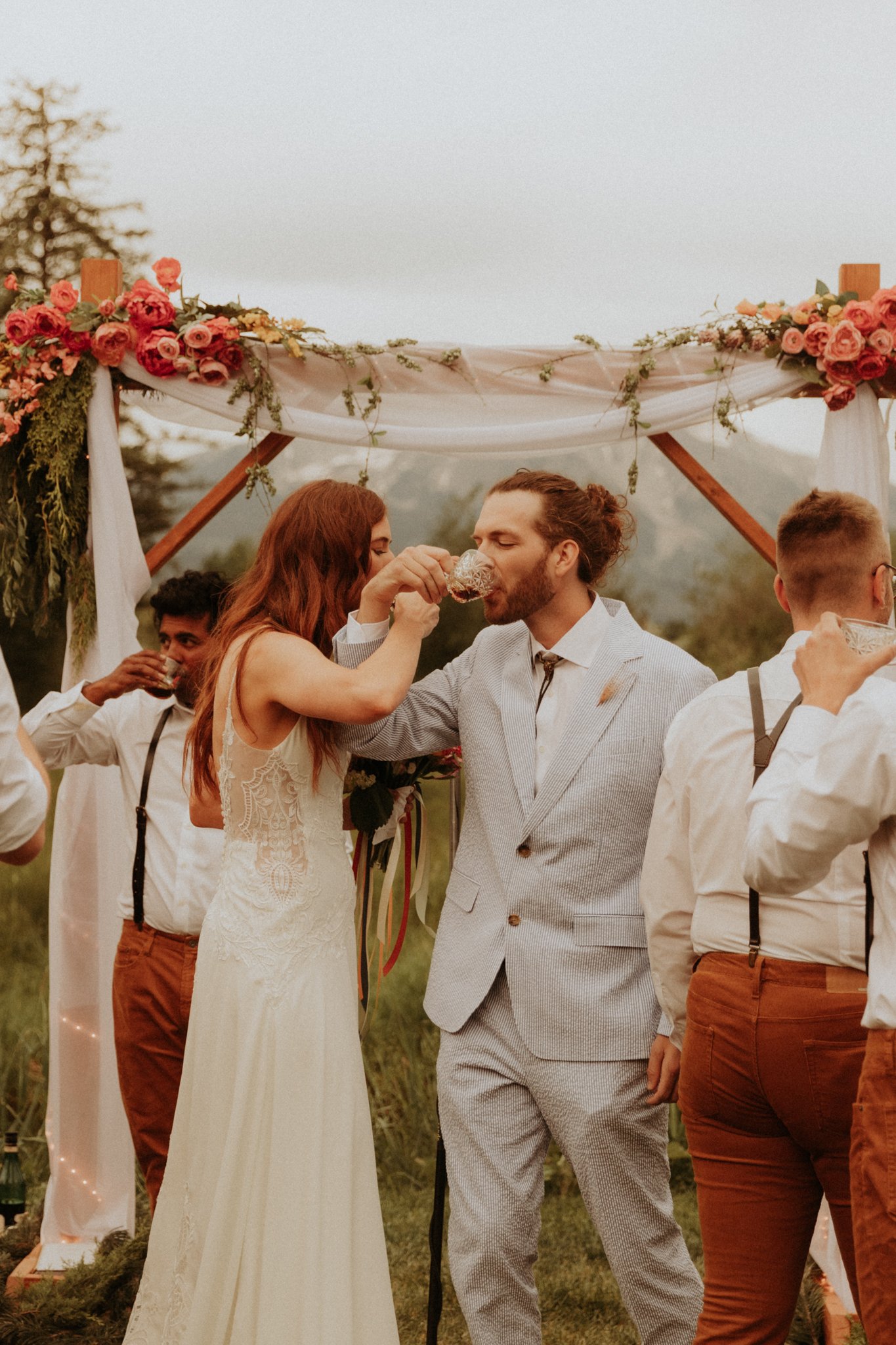 Bride and Groom Spring Creeks Ranch Carbondale Colorado Wedding Photographer