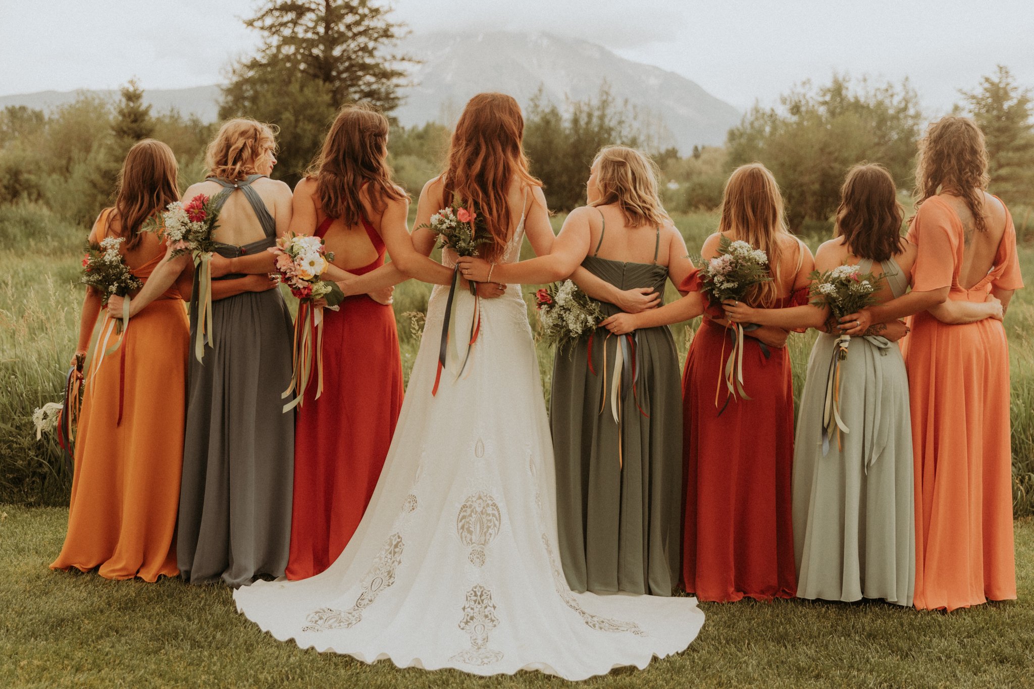 Bridesmaids Spring Creeks Photographer Ranch Carbondale Colorado Aspen Wedding