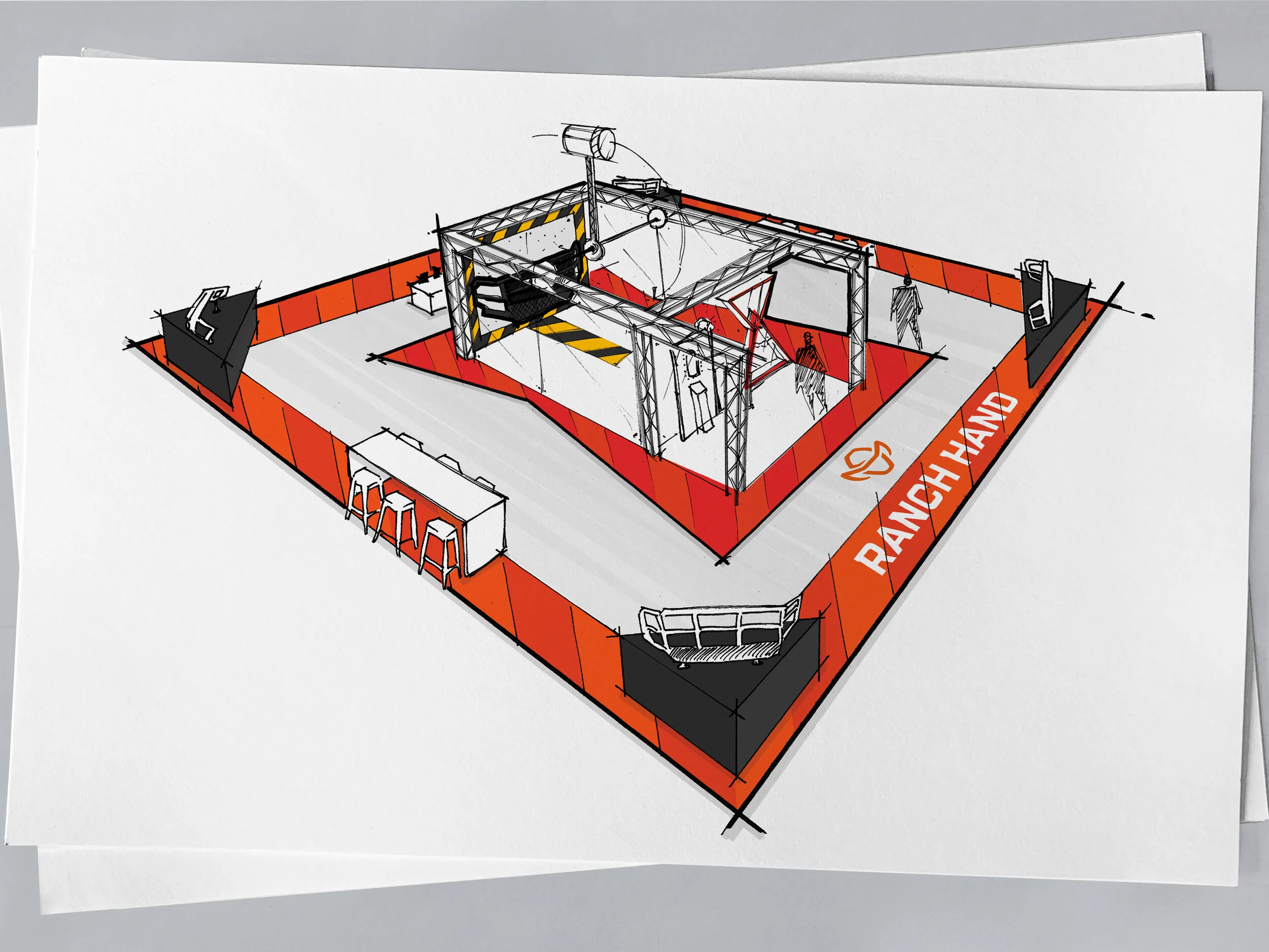 Booth design sketch