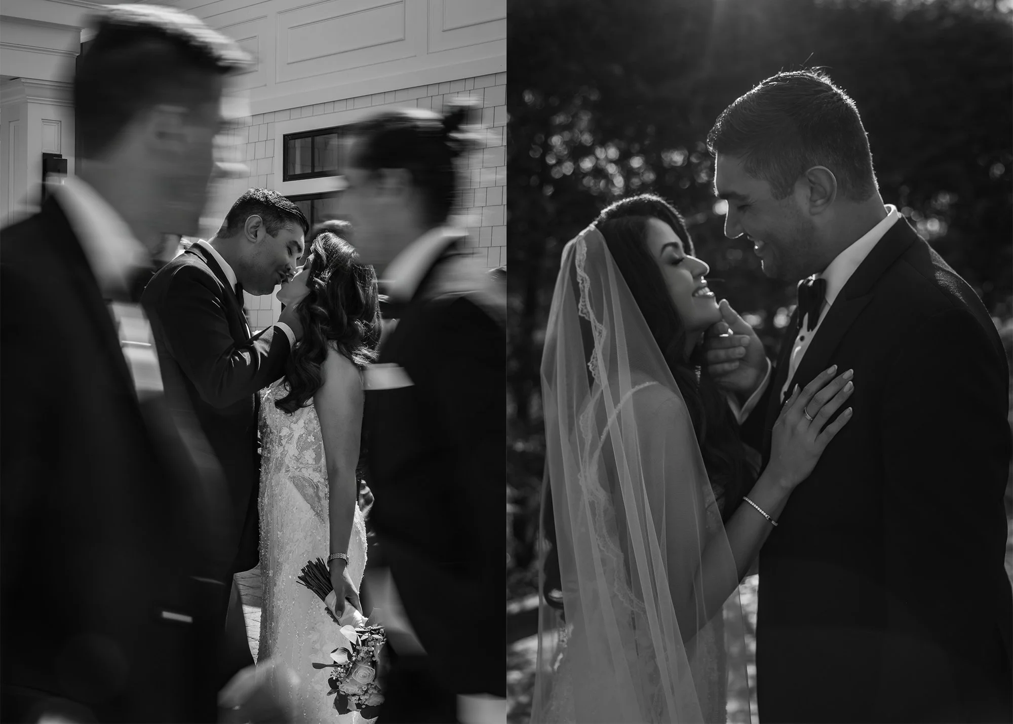 New Jersey Wedding Photography by Cyan Blue Photography The English Manor black and white 