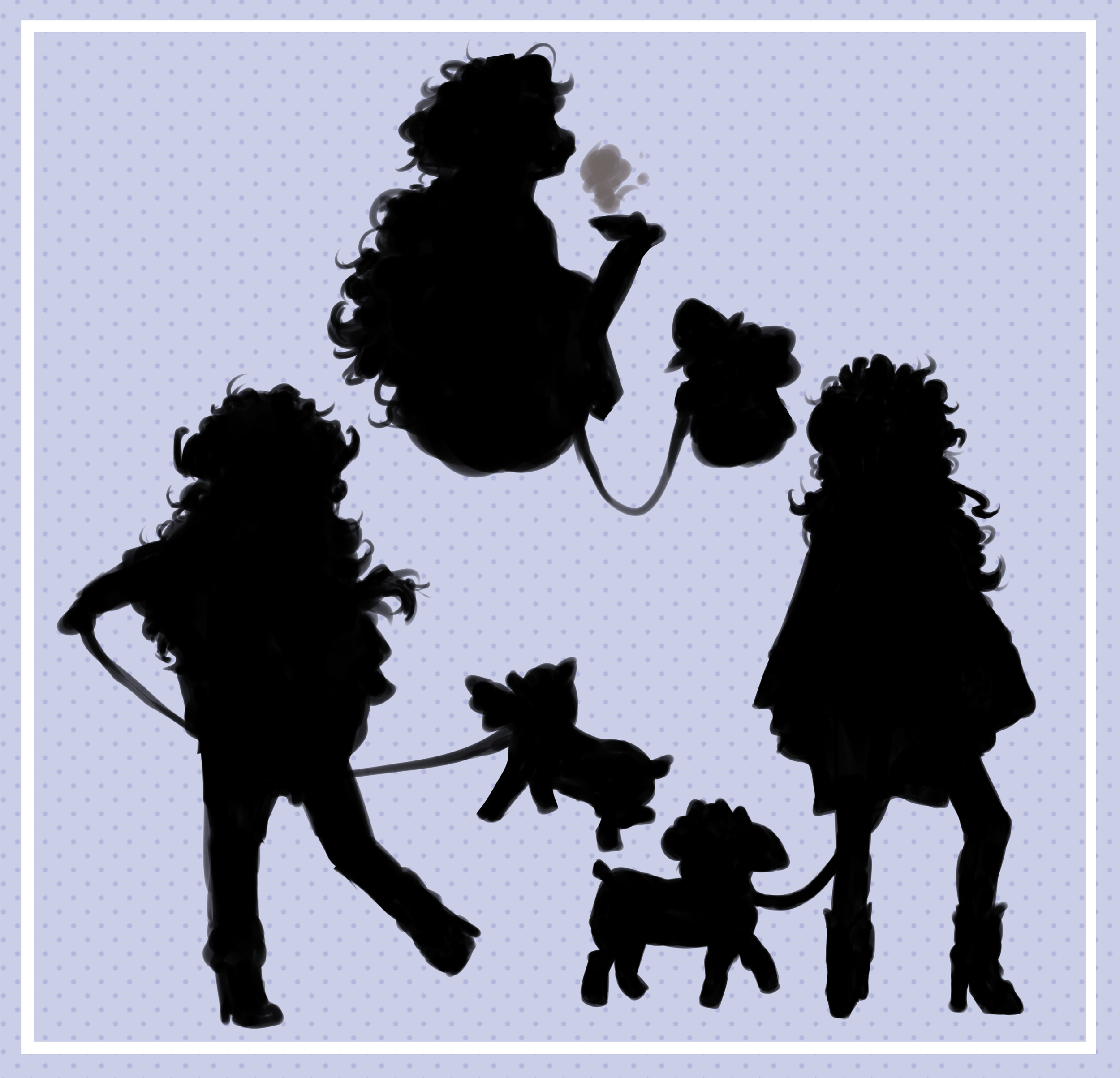Antoinette and Carnation Silhouettes 