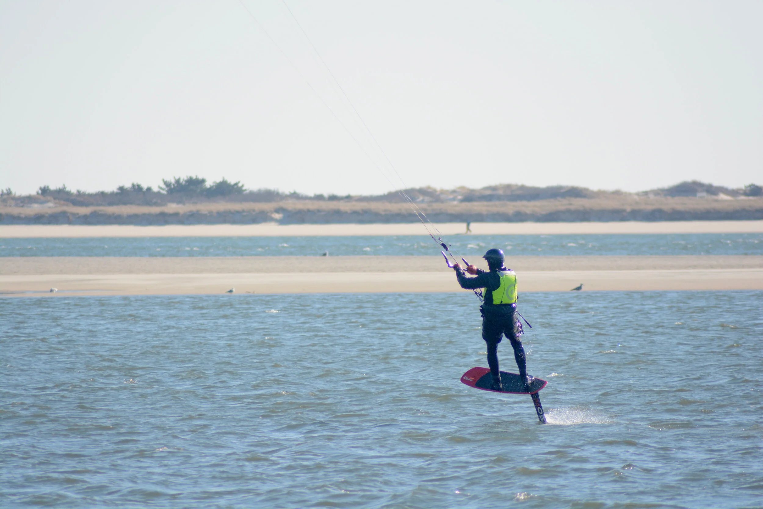 It ain't as easy as it looks!  Foil Kitesurfing