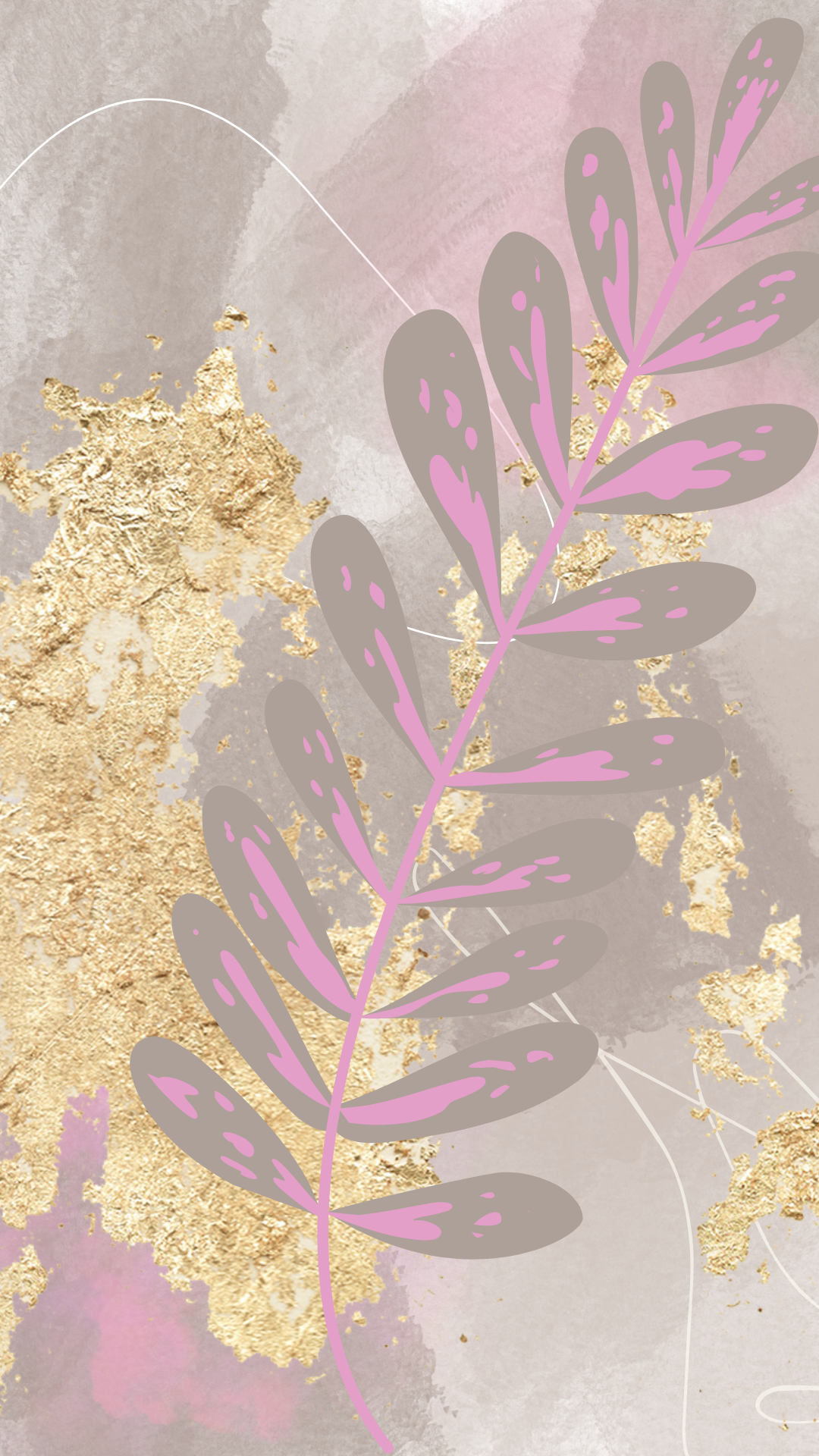 Beige Free Luxury Neutral Gold Painted Phone Wallpaper Background-5.png