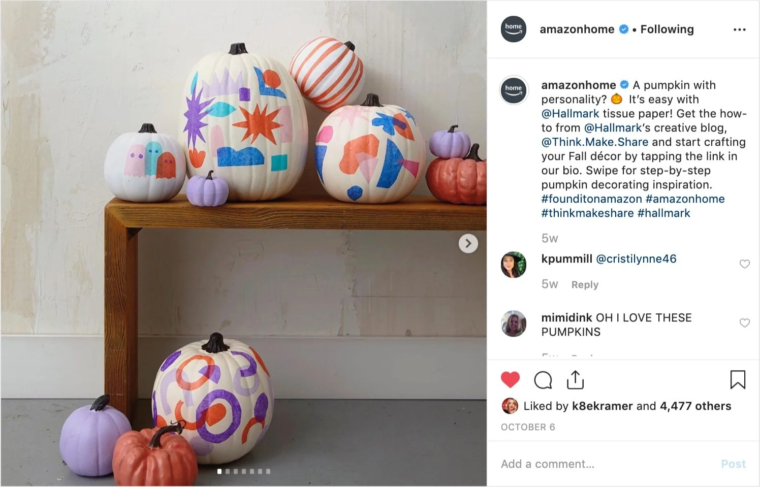 See social post @AmazonHome