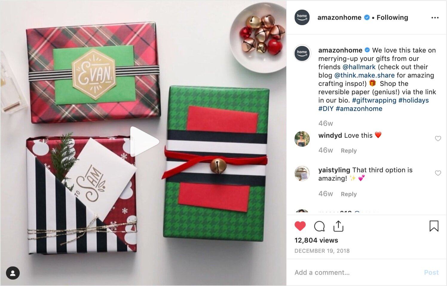 See social post @AmazonHome
