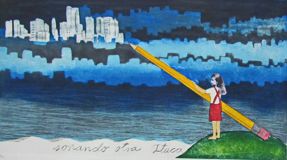 Dreaming of another Ithaca (Etching 2012)