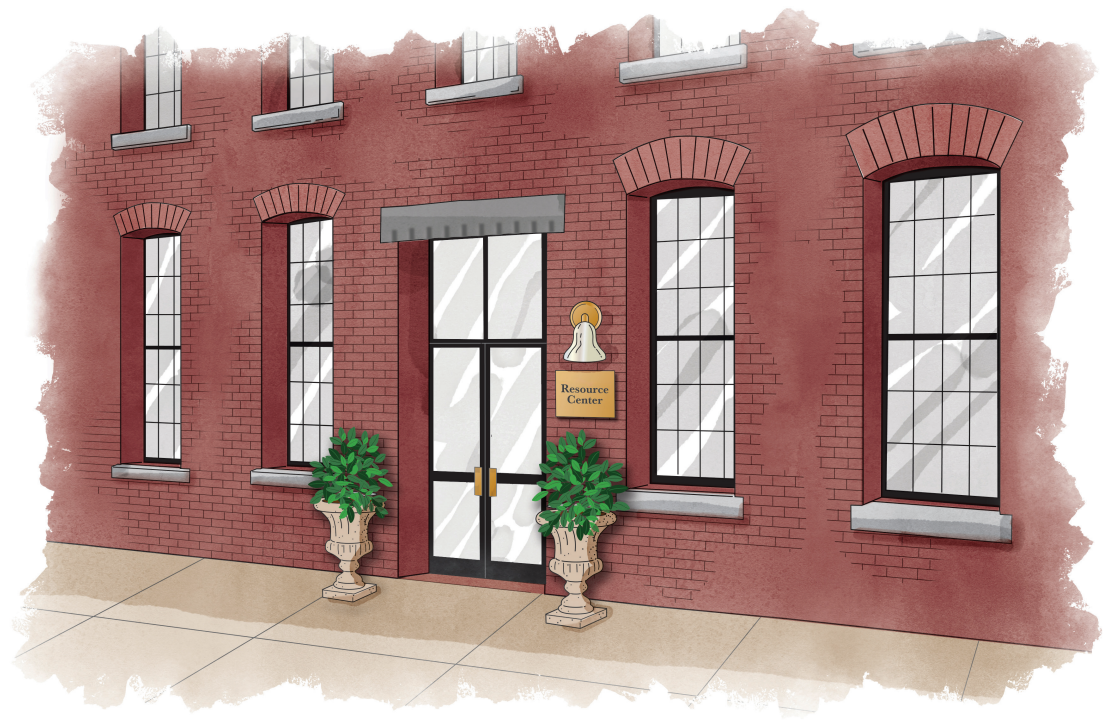 Artists rendering of CMHAs planned day resource center.