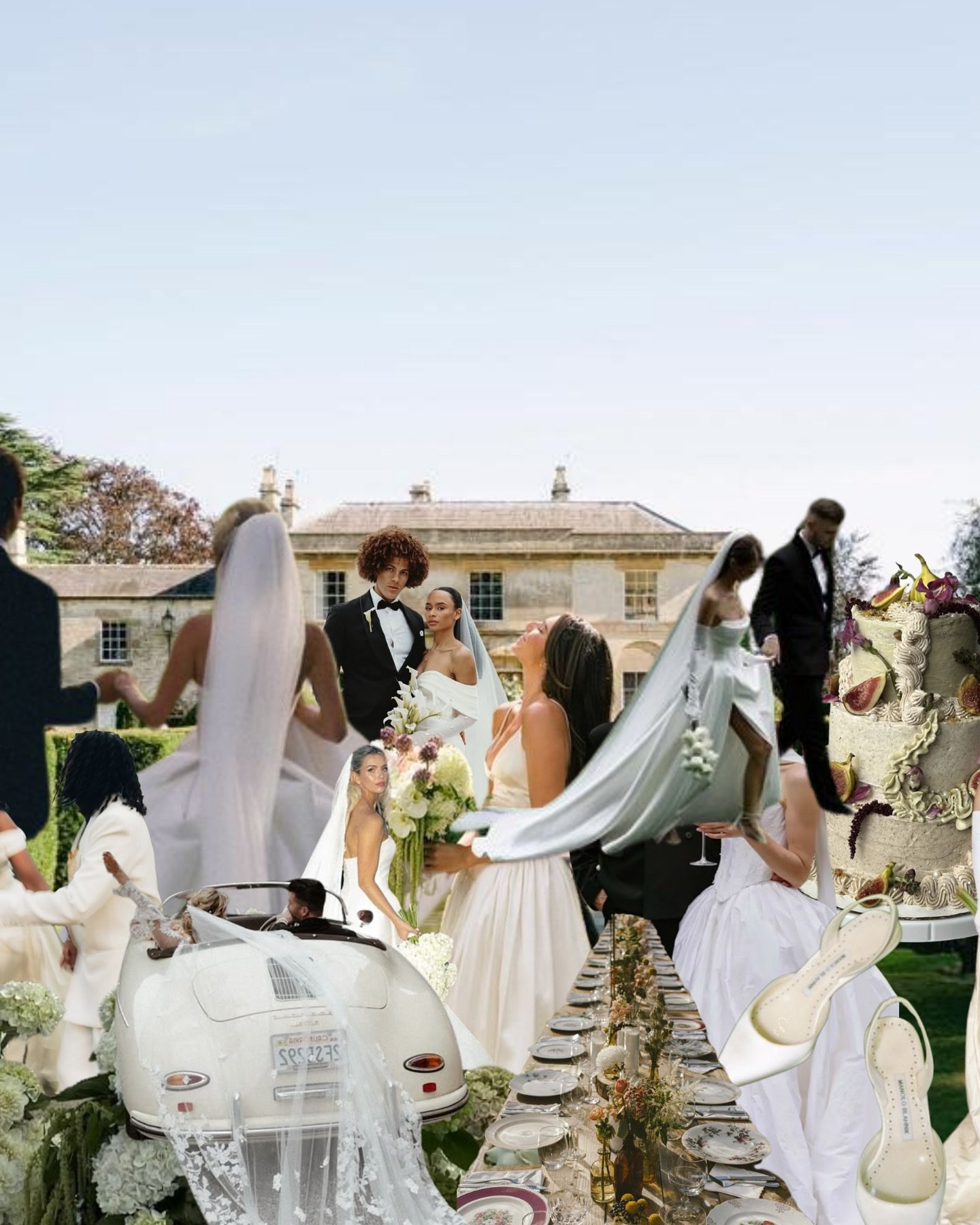 our bridal moodboard 🤍⁠
⁠
a little curation of everything we&rsquo;re loving - chic gowns, refined hair, soft sculptural glam, statement cakes, and venues that stand out.⁠
⁠

you can read it all on our blog post - and book in for bridal season 2025/
