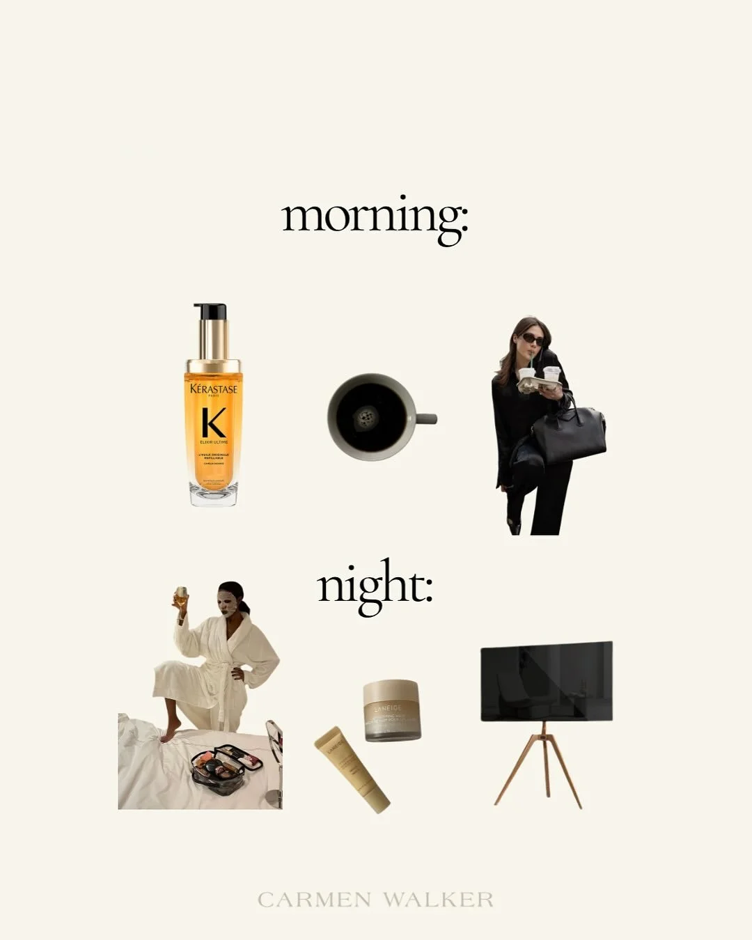 Morning and night, we all have our rituals - moments that ground us, energize us, and remind us to care for ourselves. 
From fitness-focused mornings to slow matcha starts, from balancing motherhood to winding down after a busy workday, every routin