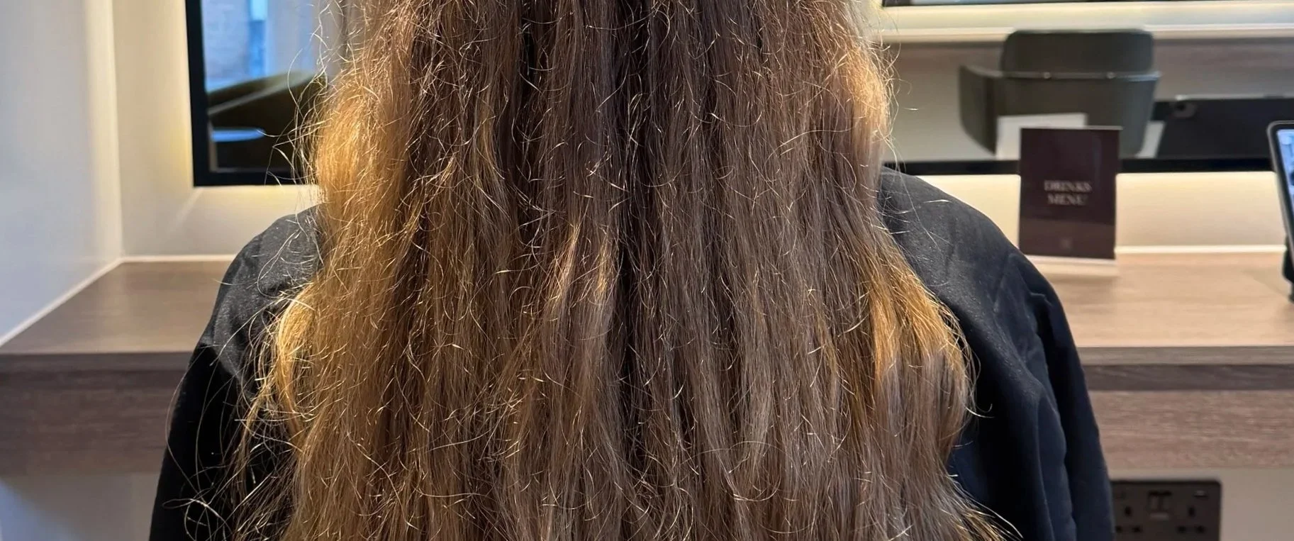 Dry hair texture showing signs of dehydration