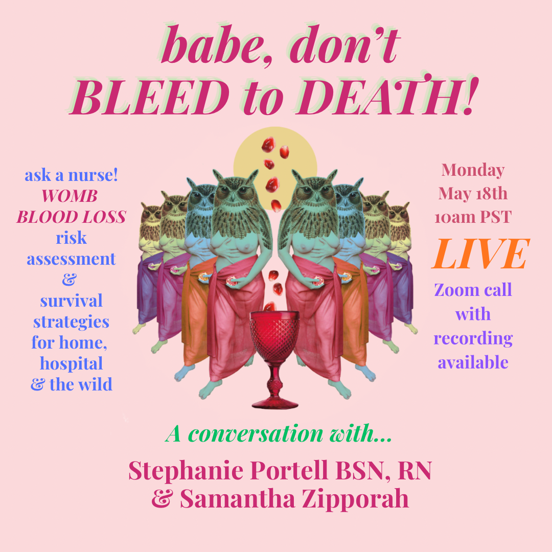 Babe, Don't Bleed to Death!