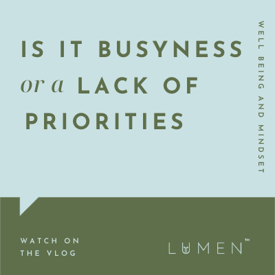 Is It Busyness or a Lack of Priorities?