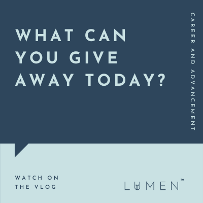 What Can You Give Away Today?