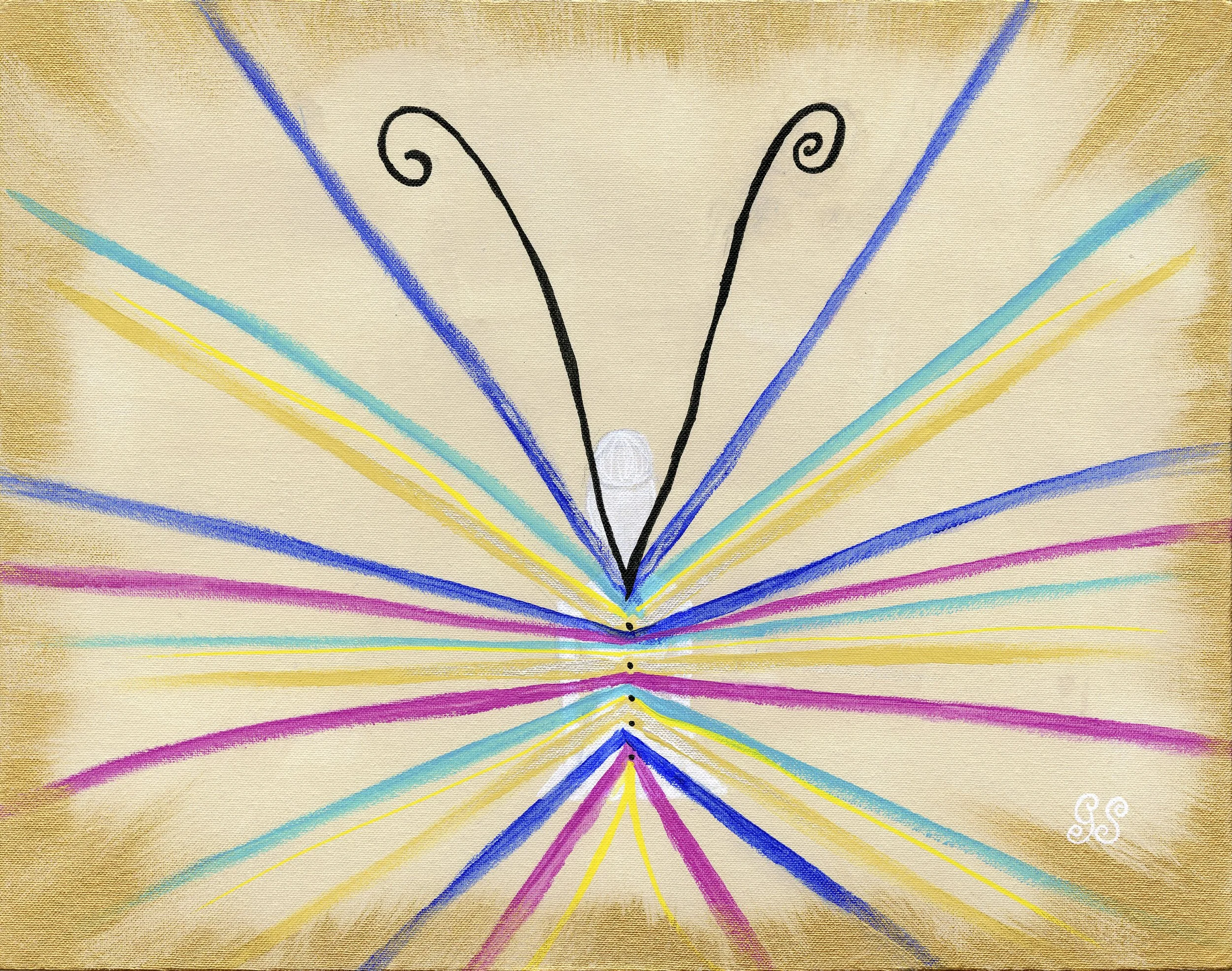 Radiating Wings • Limited Edition Print in Aluminum