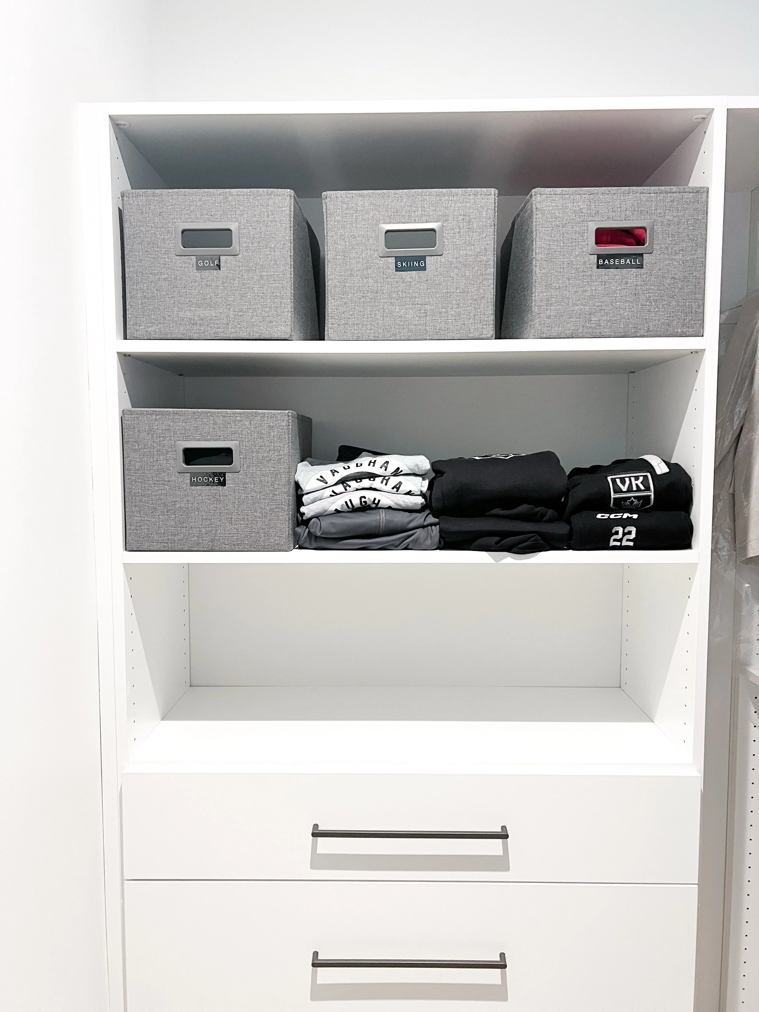 Three closets, one home, endless ways to use the same bins 🤍 
From bedding to base layers, they can move between rooms and even switch what they&rsquo;re storing as needs change. A quick label swap, and your system adapts with you.