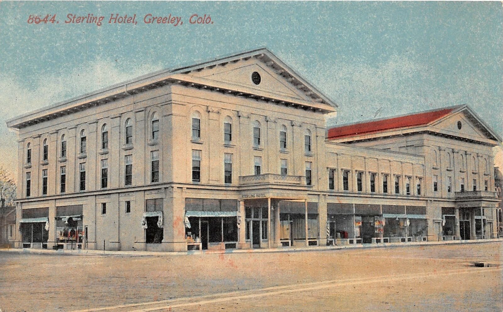 illustration of the historic Sterling Hotel in Greeley, CO