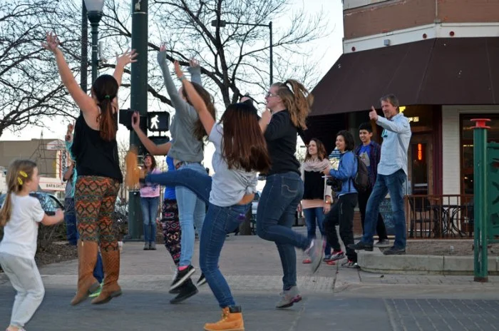 Crosswalk Dance at the District 6 Art Walk