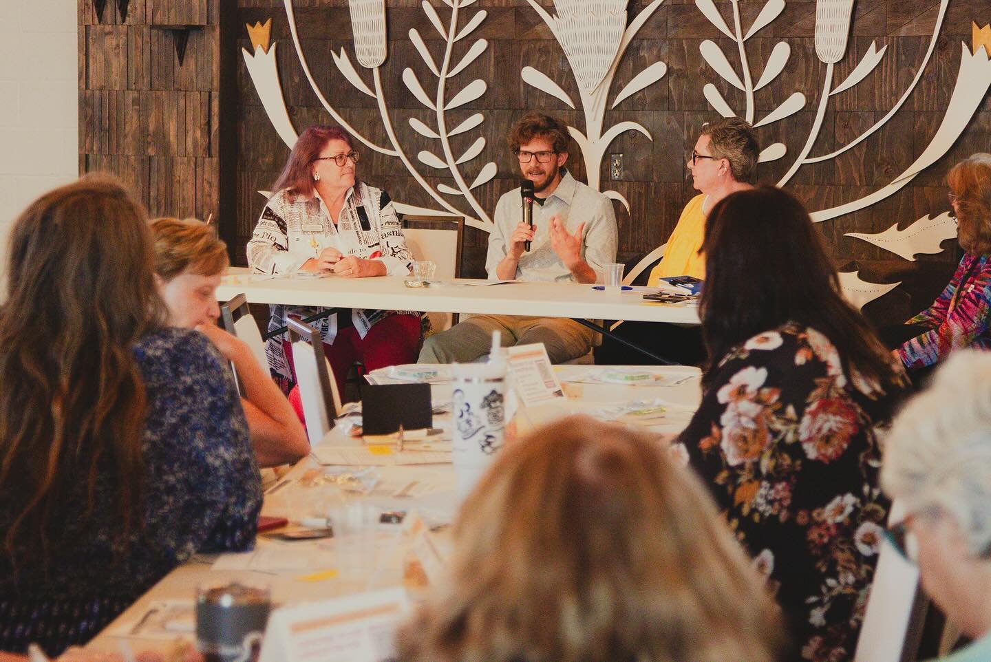 Though 🎼 Dylan Fixmer, 🎨 Colette Pitcher and 🧑&zwj;🏫 Chalice Springfield all work with very different mediums, during our Cacophony of Creatives Session, common themes emerged regarding how they each approach their unique creative practices. Thei