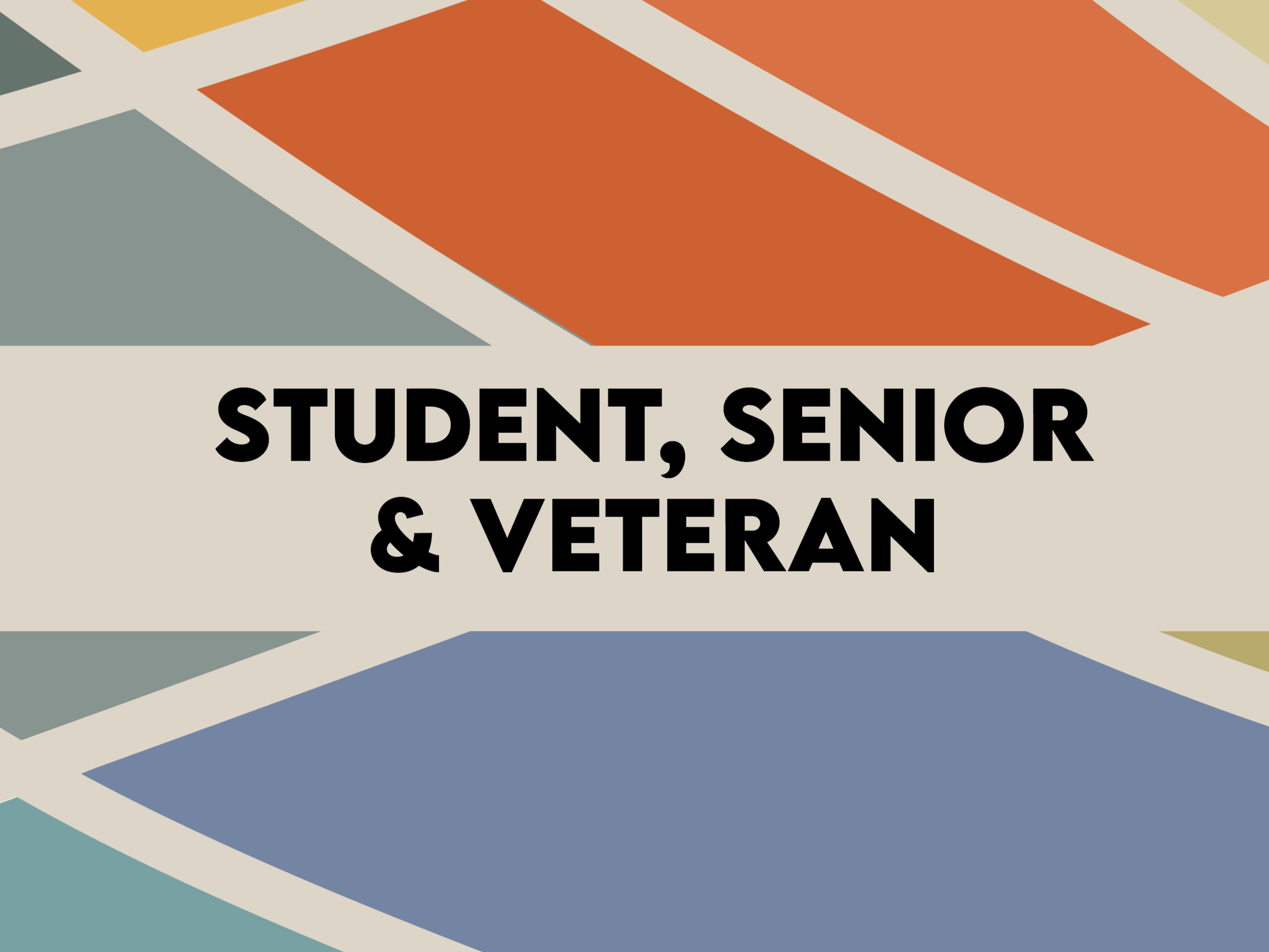 Student, Senior &amp; Veteran Membership