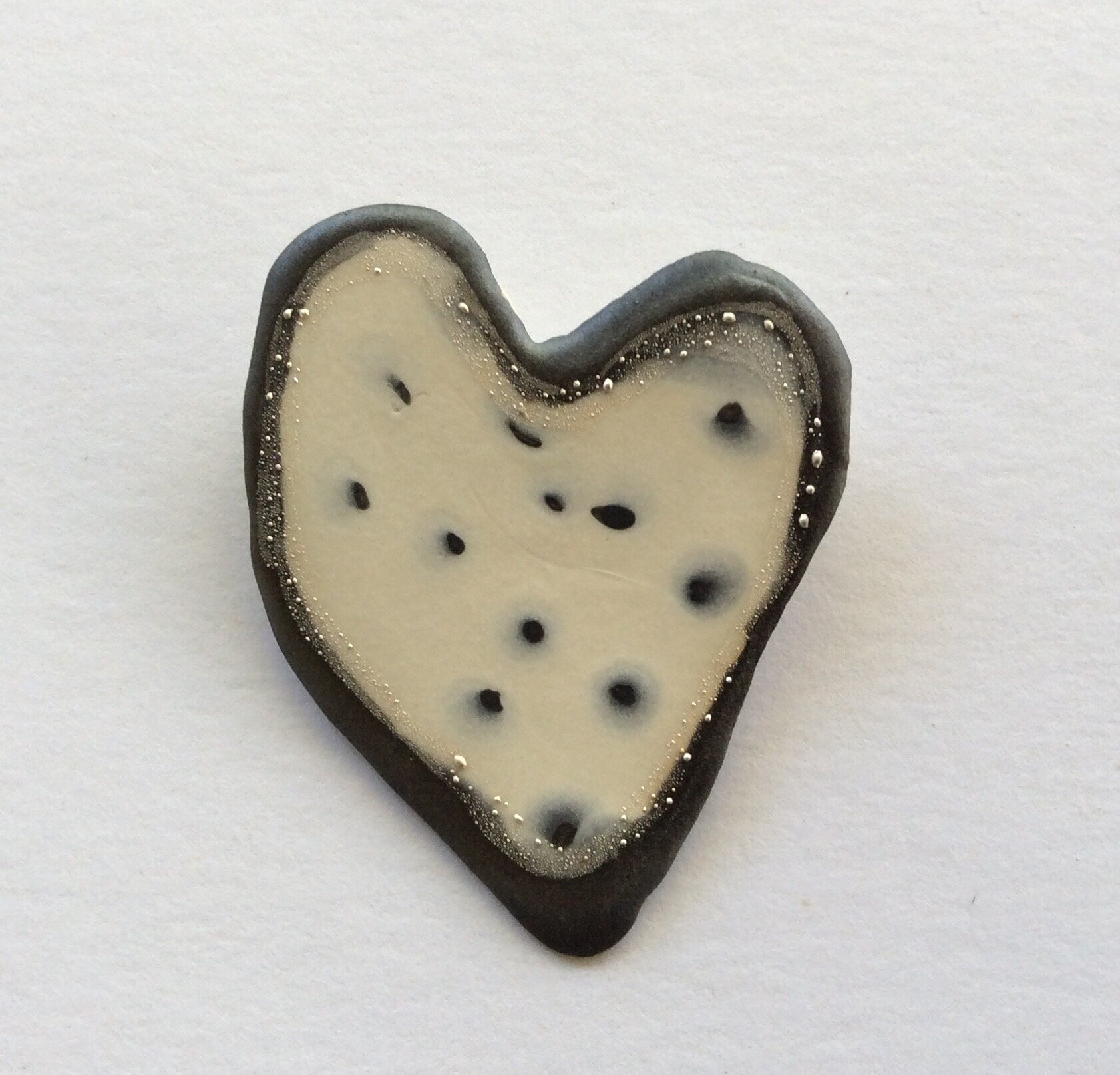 Heart Brooch | Monochrome Series