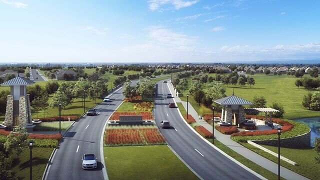 Developers are kicking off a new residential community southwest of Dallas that will bring thousands of houses.
The 1,500-acre Prairie Ridge community is being built off U.S. Highway 287 near Midlothian, about 25 miles from Dallas.
Called Prairie Rid