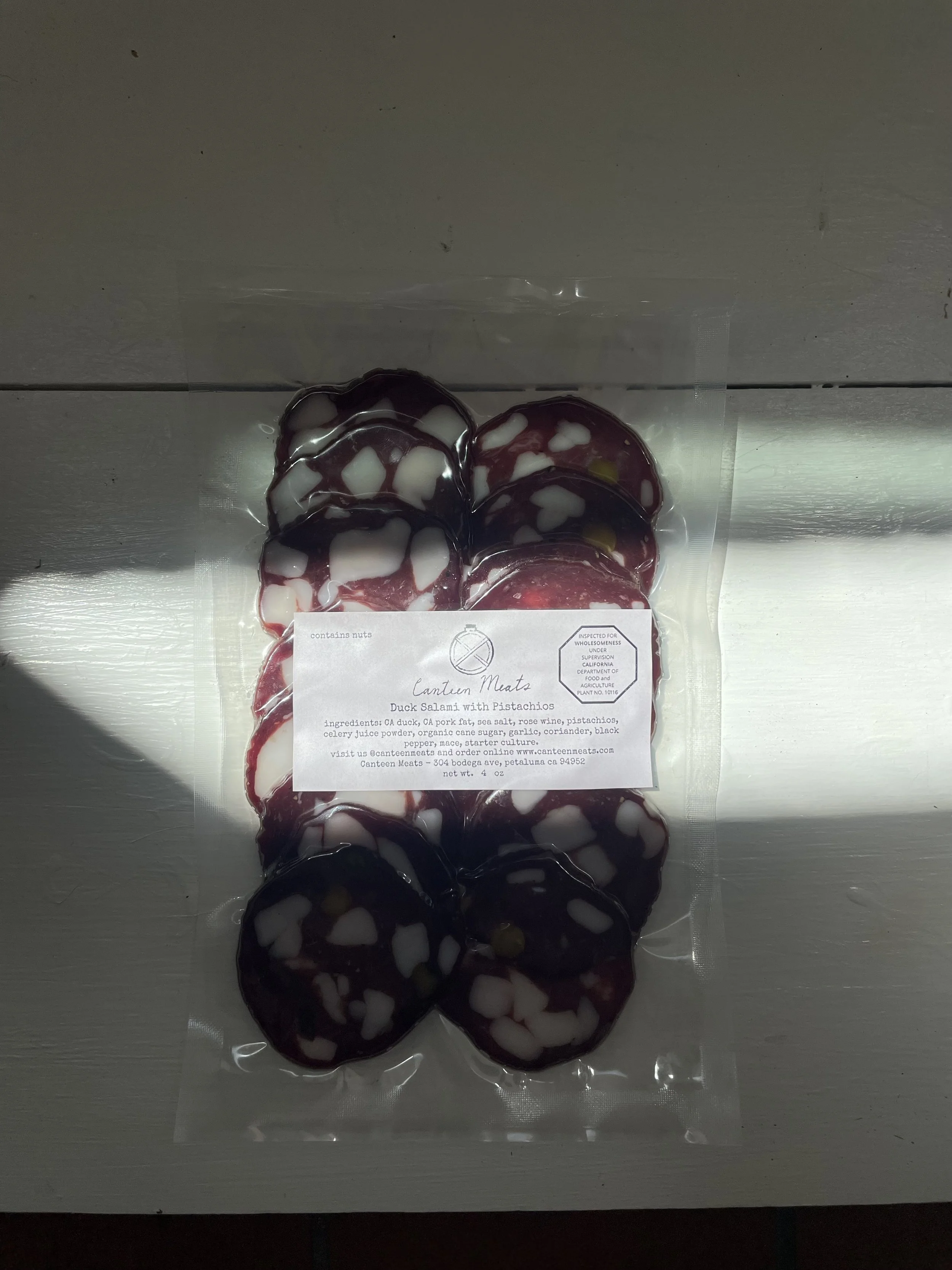 Duck & Pork Salami with Pistachios