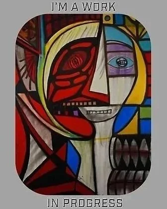 I'm A Work In Progress (lettering)