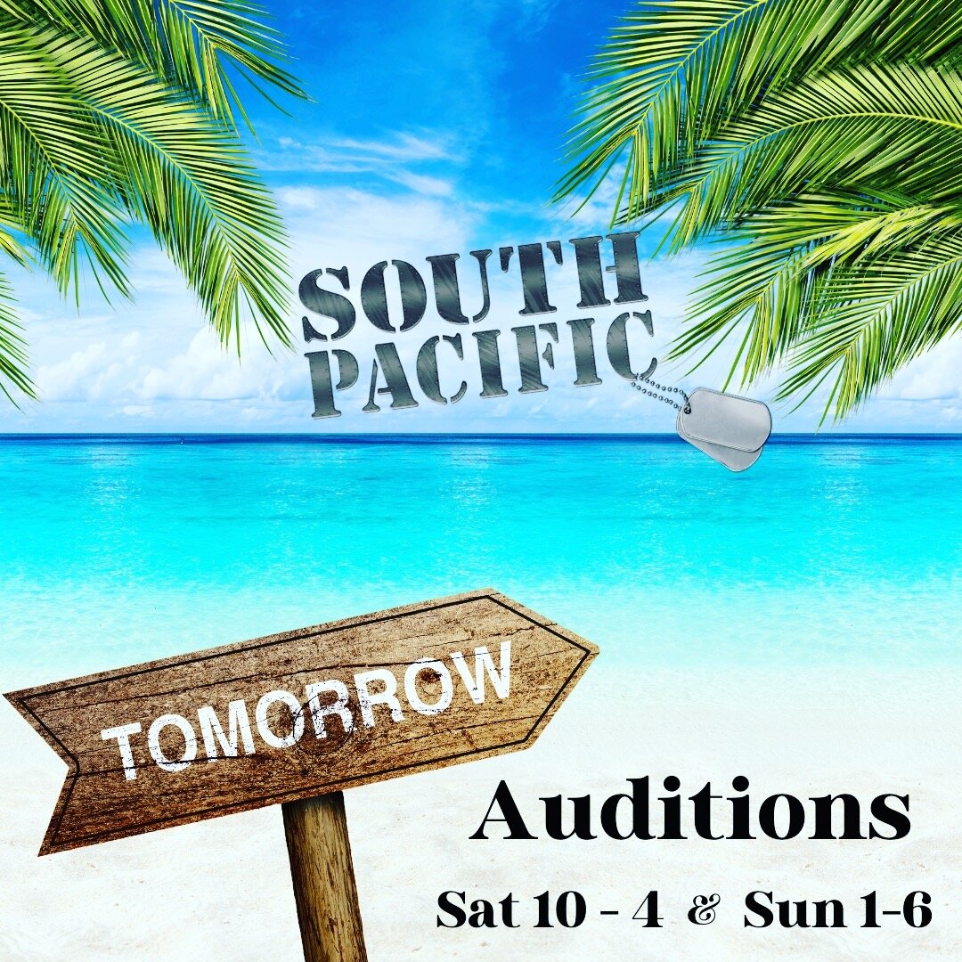 See you tomorrow !!! Auditions begin at 10am - Online SIGN-UP DEADLINE is 5pm tonight ! - Complete details and sign up link in profile or at: rockwallsummermusicals.org #rockwalltx #rockwalltexas #southpacific #rockwallsummermusicals #audition #dfwac