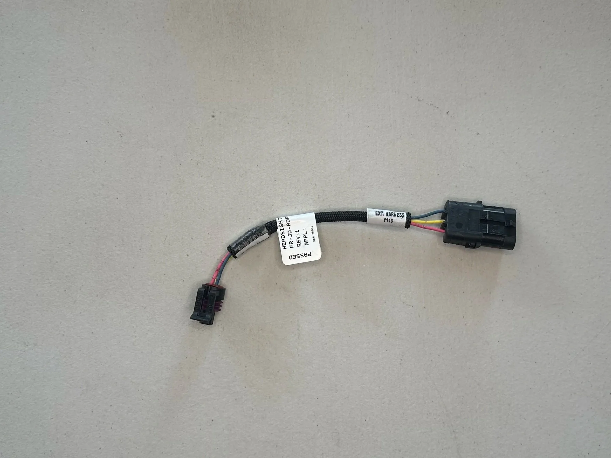 HARNESS ADAPTER 6" FEATHERSIGHT JD10, 50 SERIES - FR-JD-ADPT