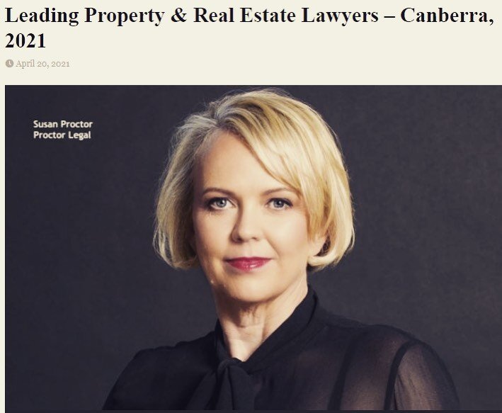 So excited that Susan and Proctor Legal have once again been selected for inclusion in the Doyle&rsquo;s Guide for Leading Property and Real Estate Lawyers and Law Firms in the ACT! 🌟🌟🎉 🏡🏡#lawyering #legaleagle #property