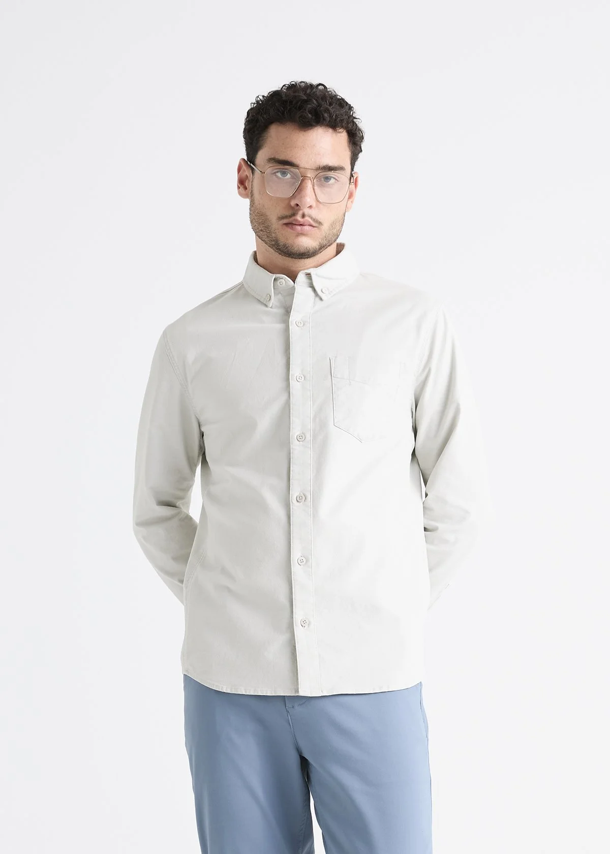 MCXS1607-Performance-Stretch-Button-Down-Almond_0817-Front.jpg