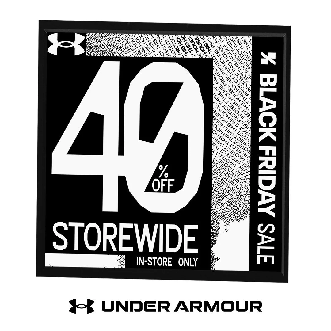 A whopping 40% off at @underarmour!! Give the gift of fitness this Christmas ⛹️&zwj;♀️🏌🏾🤸🏻&zwj;♀️