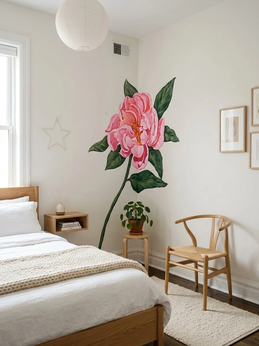 Peony In Bedroom Mural.jpg