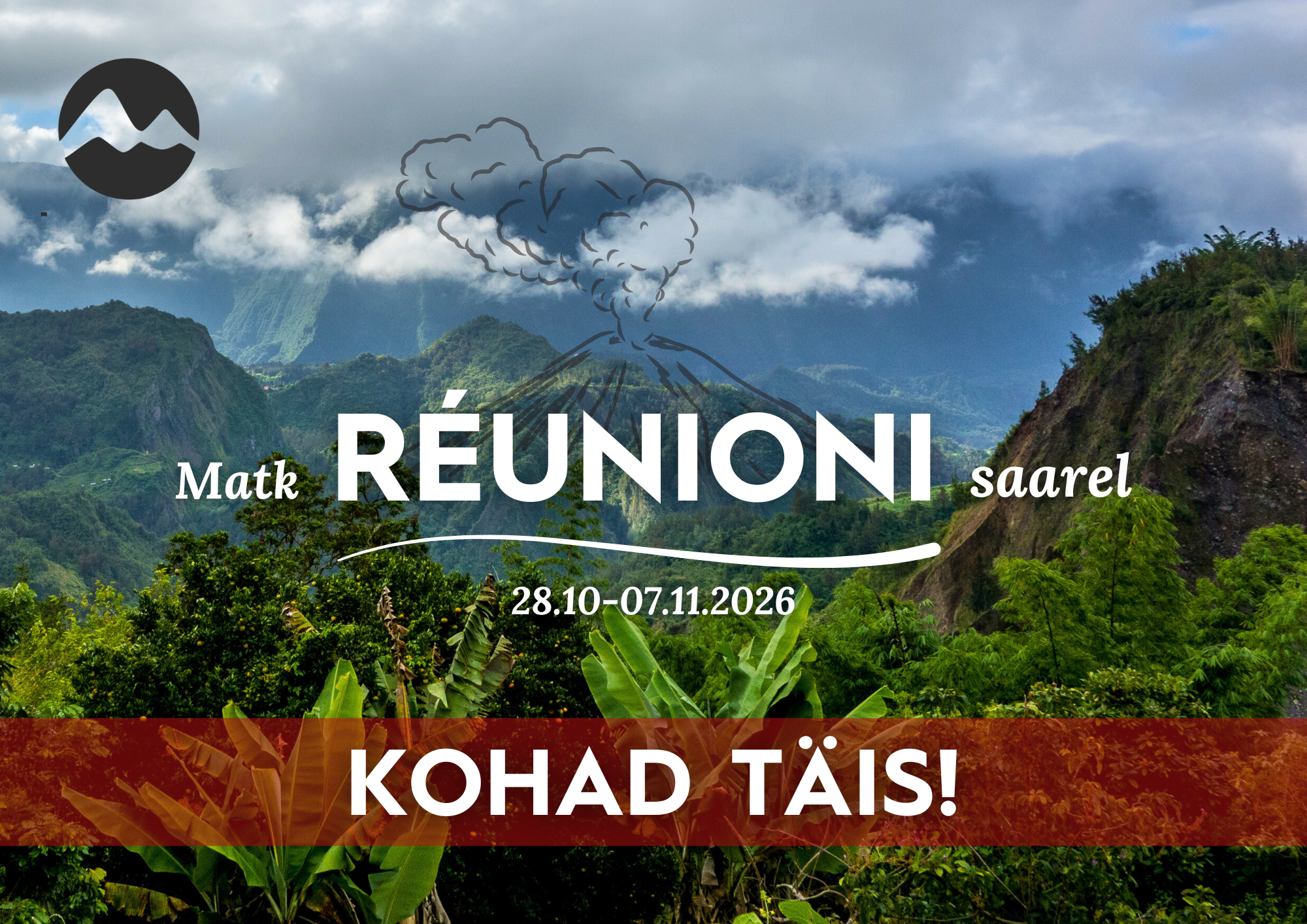 Eksootiline jalgsimatk Réunioni saarel 2026