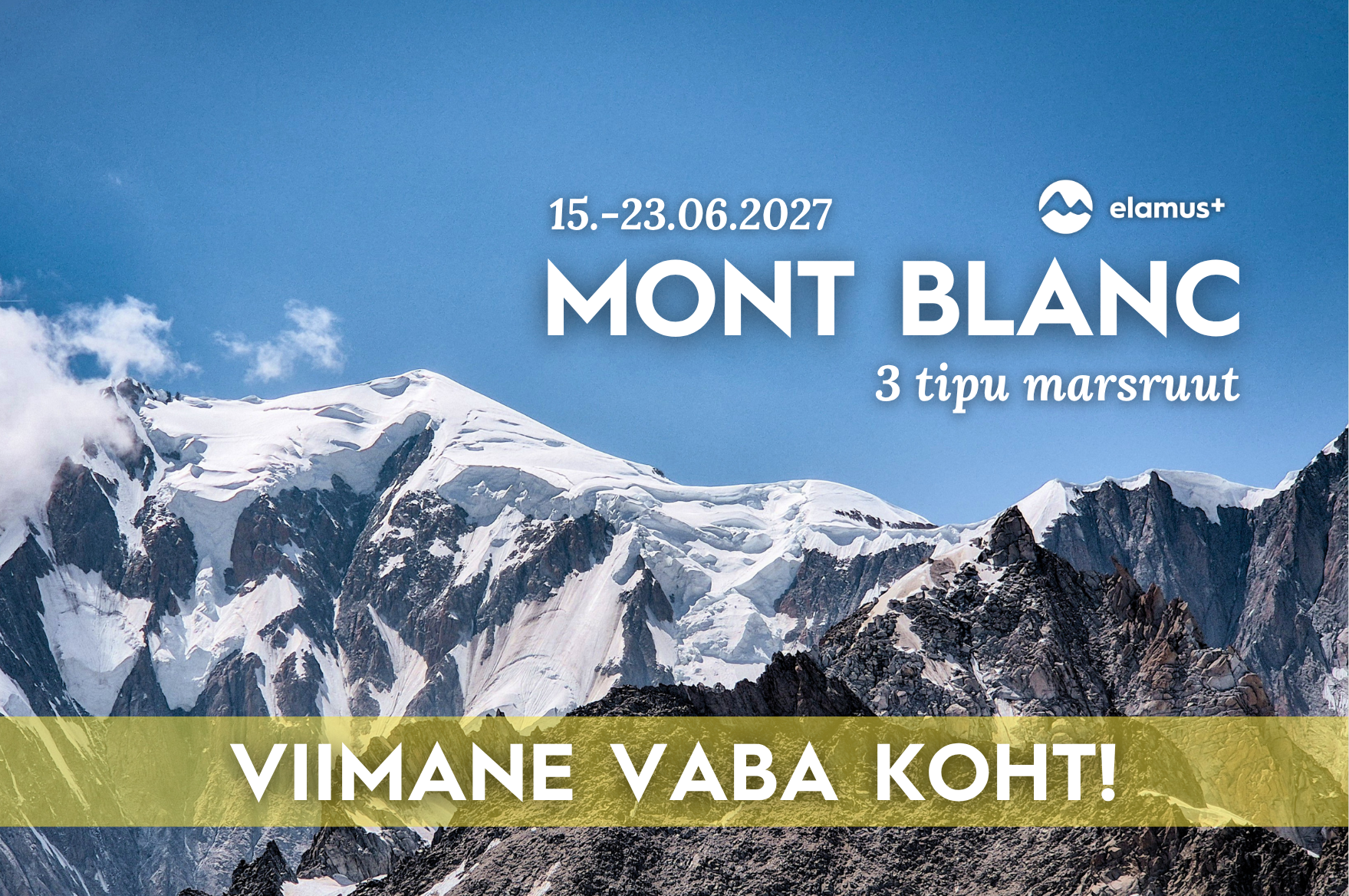 Mont Blanc 2027 (3 tipu marsruut)